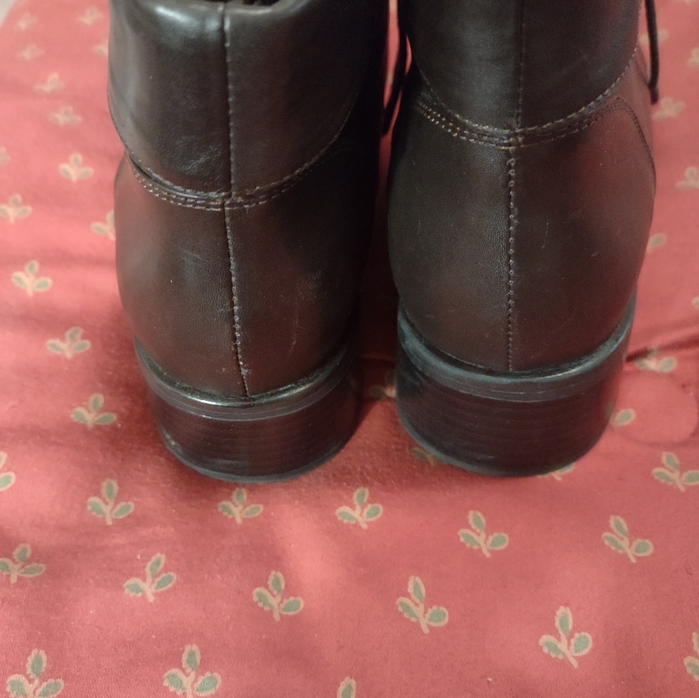Brown Leather Ankle Boots size 9.5 - Picture 8 of 10